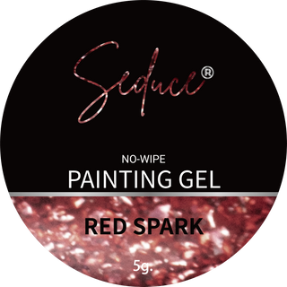 Seduce® No wipe painting gel in de kleur red spark