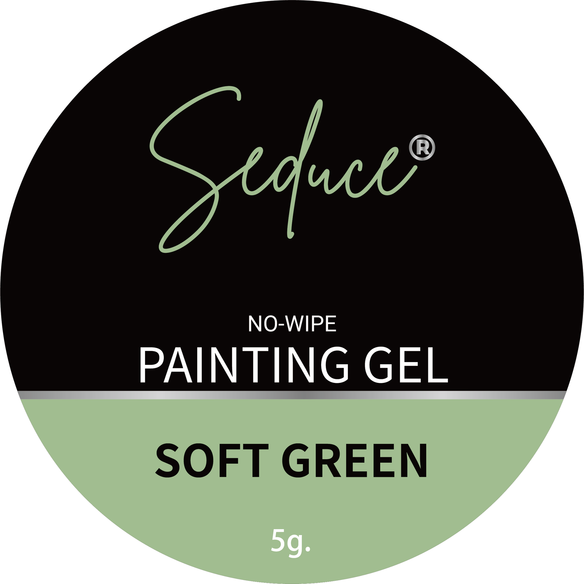 Seduce® No wipe painting gel in de kleur Soft green