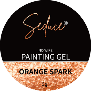 Seduce® No wipe painting gel in de kleur orange spark
