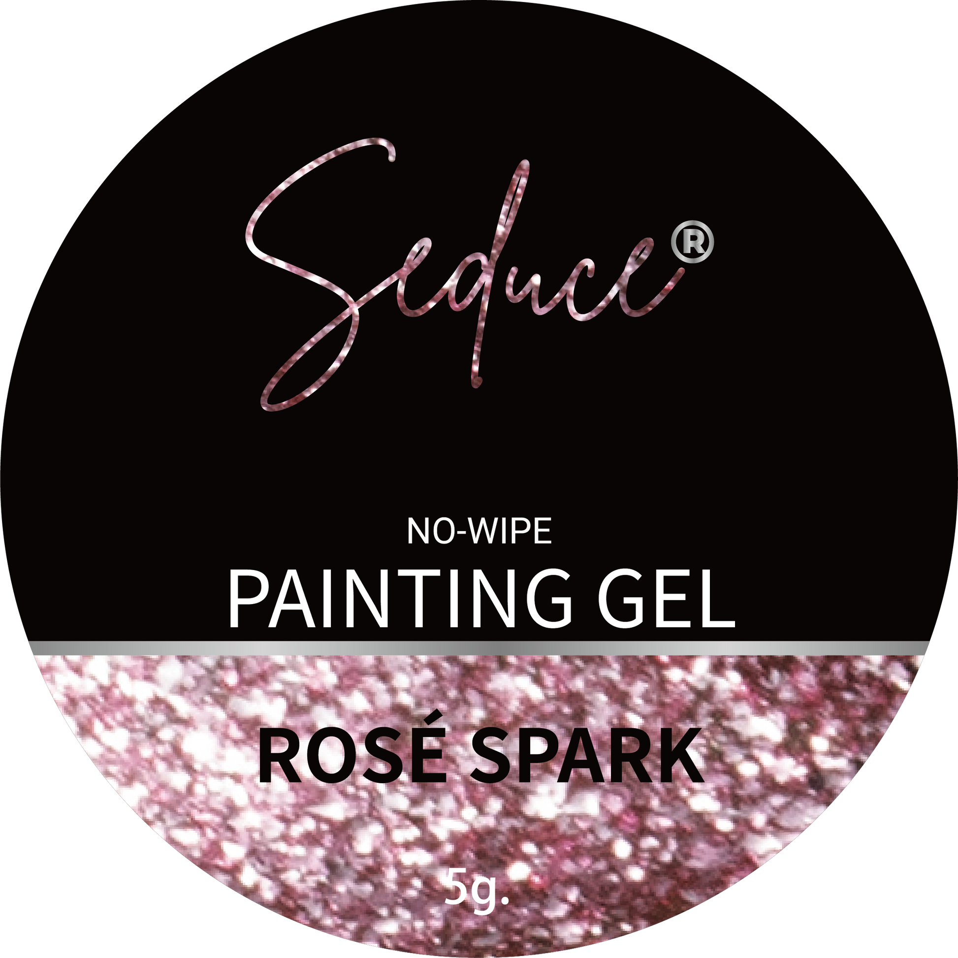 Seduce® Paining gel met glitters rose spark