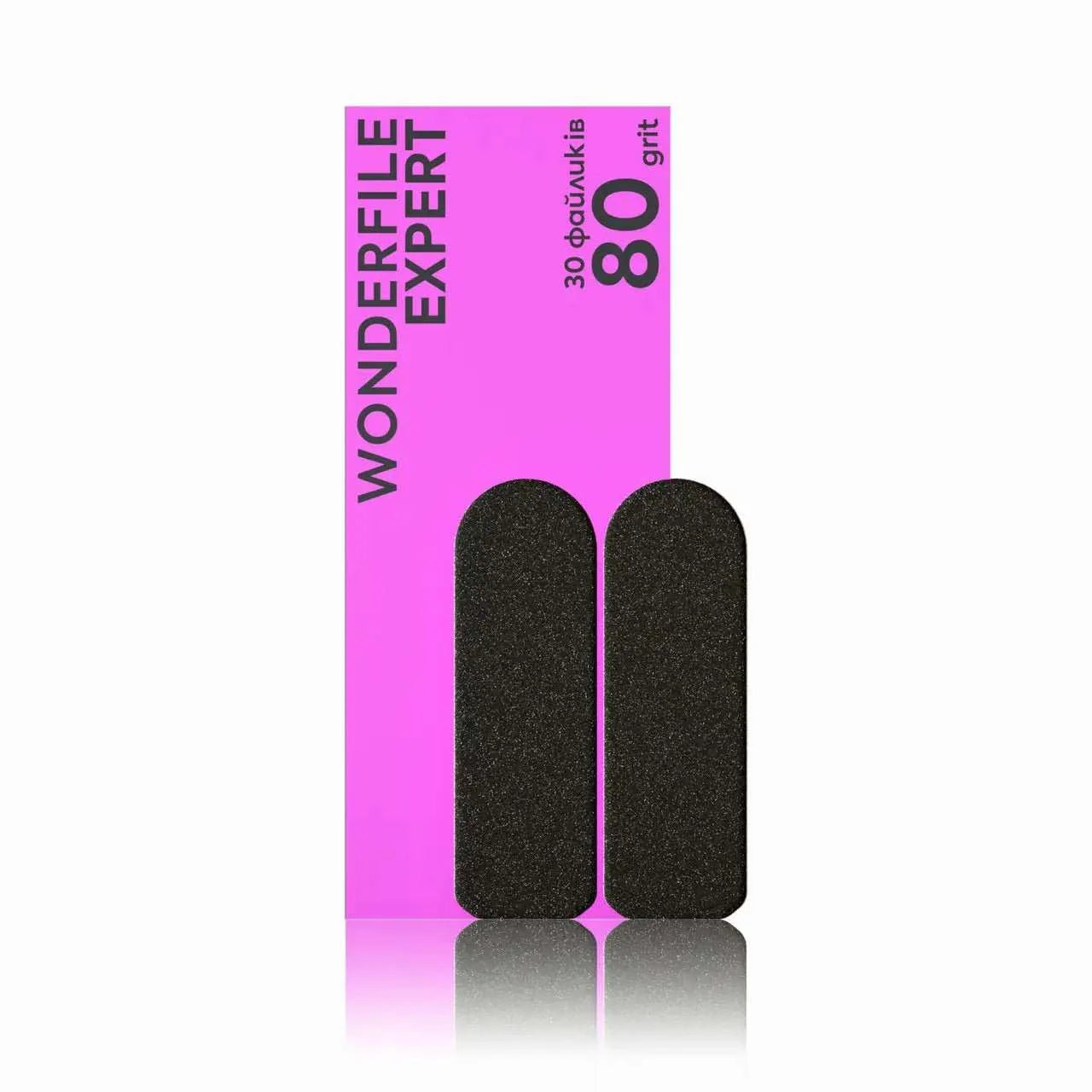 Wonderfile plakstrips voetrasp Expert 102x33 mm in 80, 100 en 180 grit, 30 stuks per verpakking voor professionele pedicure