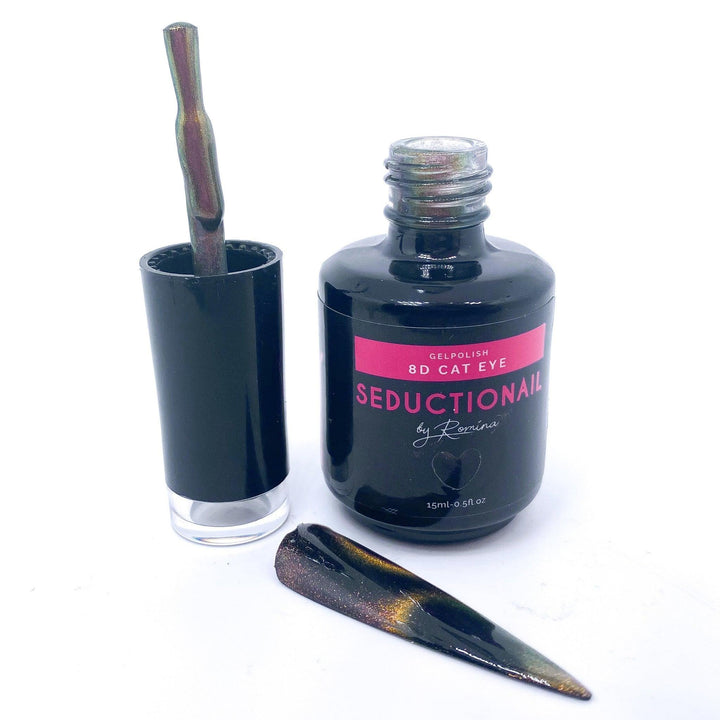 SN173 8D Gold Galaxy Cat Eye - Seductionail