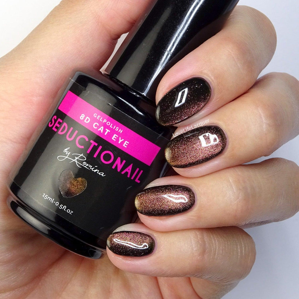 SN137 8D Brown Galaxy Cat Eye - Seductionail