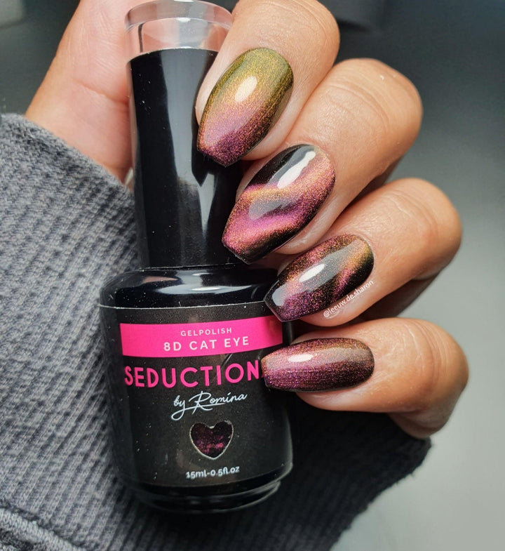SN136 8D Pink Galaxy Cat Eye - Seductionail
